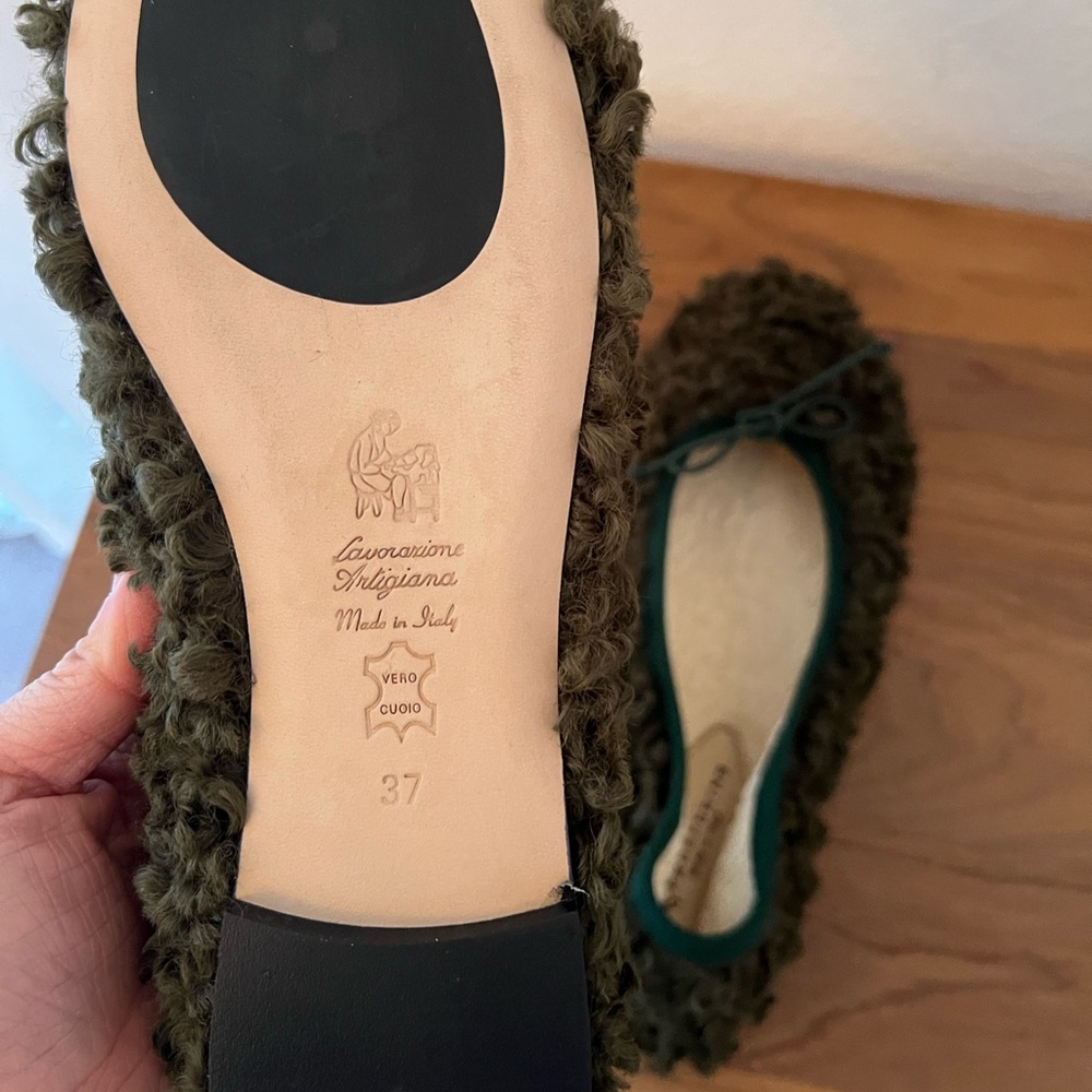 Prosperine shearling ballet flats - Picture 7 of 8